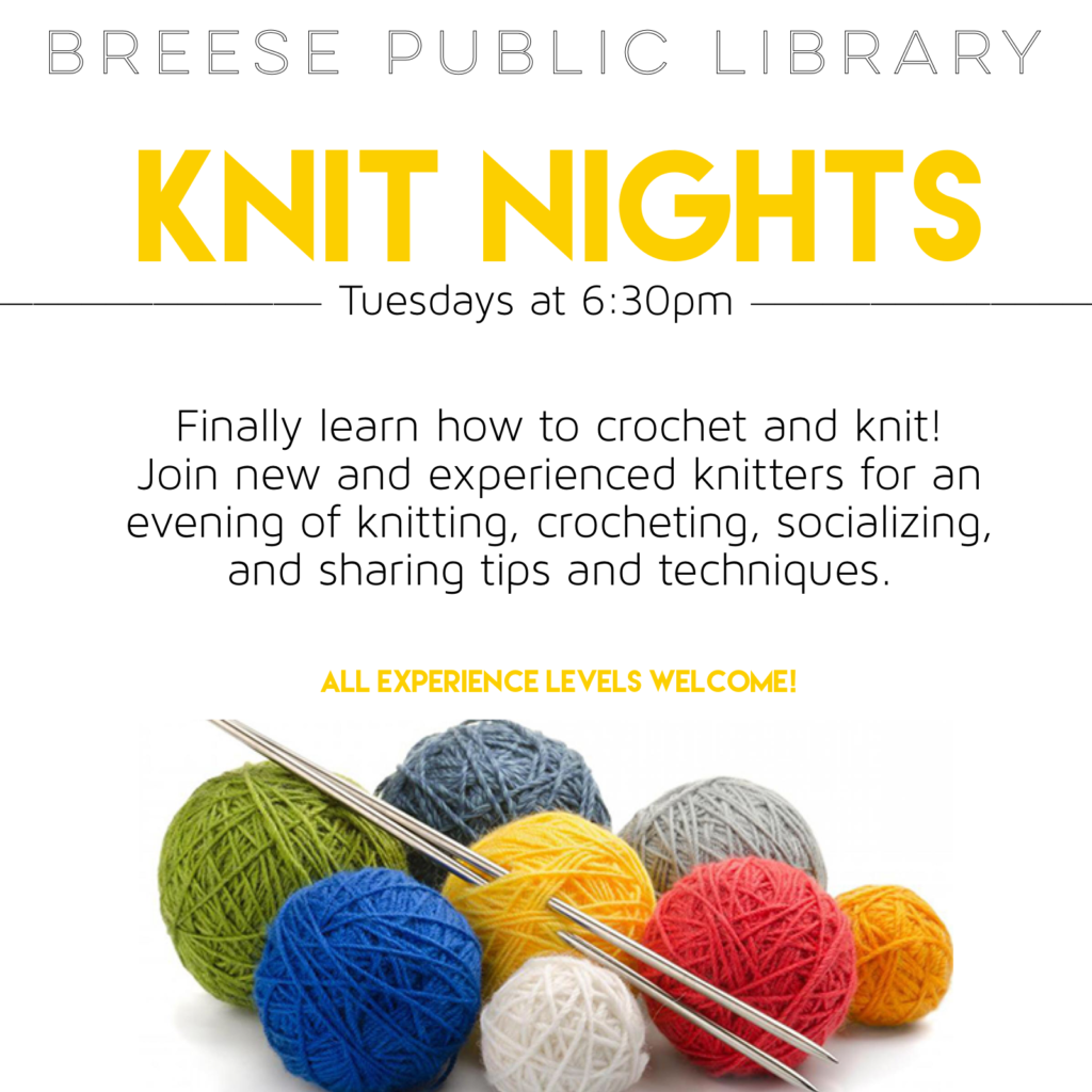 Knit Night Breese Public Library Breese, Illinois