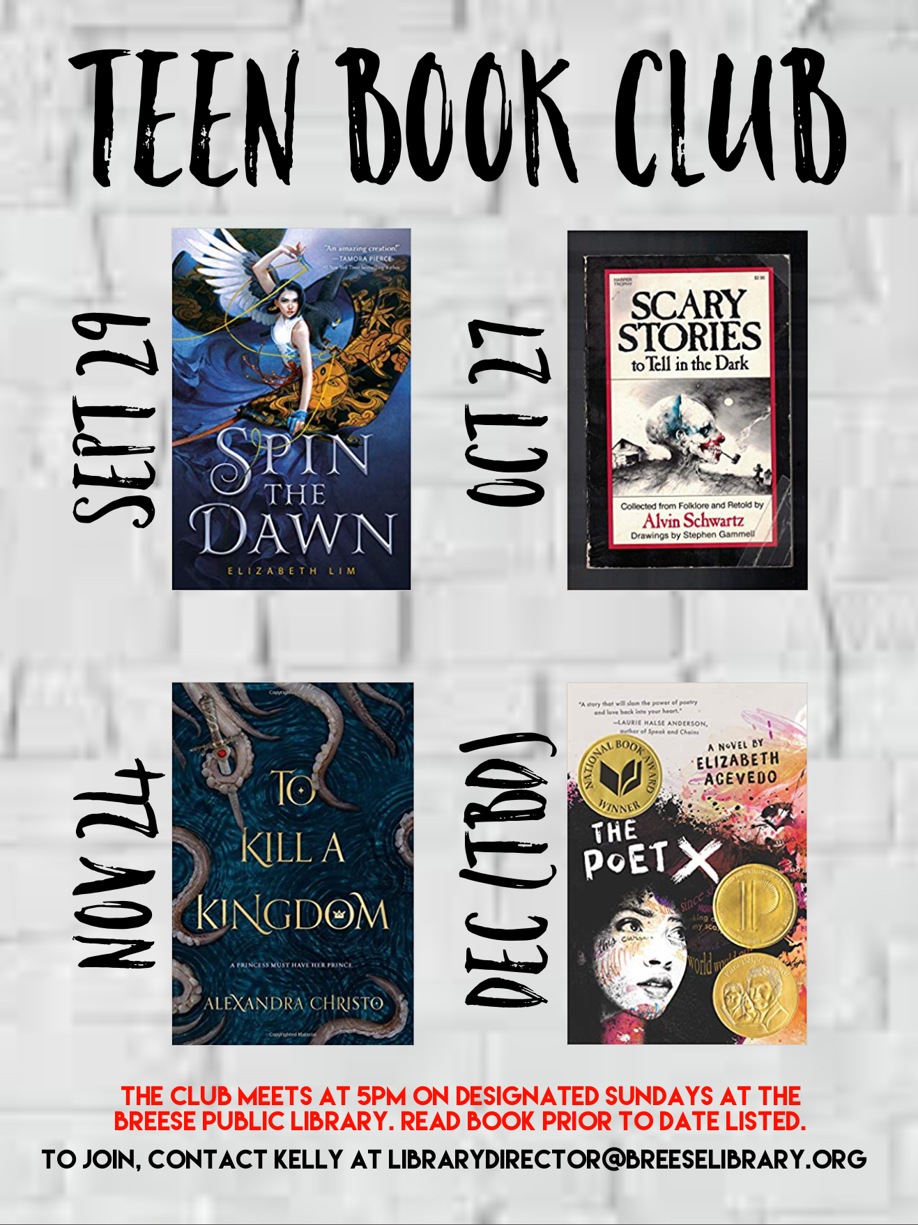 Teen Book Club | Breese Public Library | Breese, Illinois